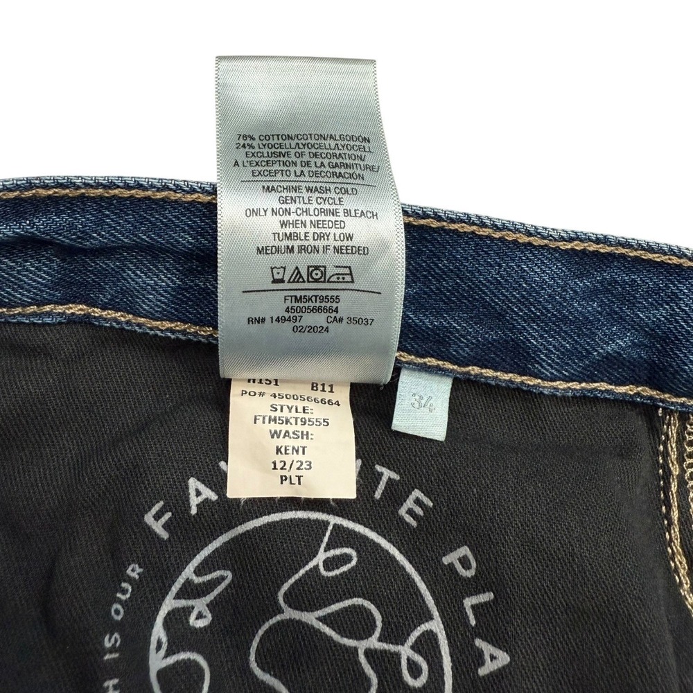 Favorite Daughter The Ollie Kent Baggie Wide Leg Jeans Size 34 Dark Denim NEW - Picture 8 of 8